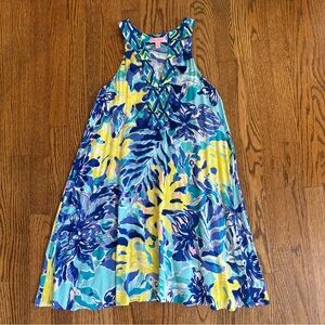 Lilly Pulitzer Size XS Achelle Dress Indigo Ylang Ylang Love